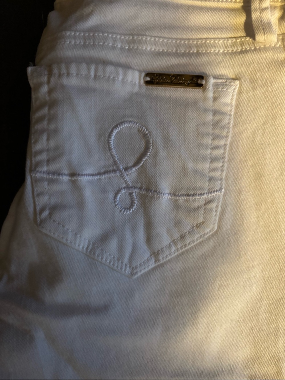 Lily Pulitzer South Ocean White cropped Jeans size 2